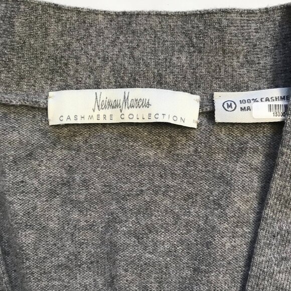 Neiman Marcus Cardigan Sweater Womens Medium Cashmere Button Down Long Sleeve - Picture 5 of 9